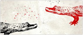 Tablou - Crocodili (120x50 cm)