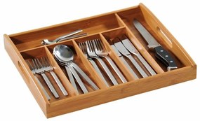 Kesper 58187 Servietă din bambus, 6 compartimente,38 x 3 2 x 5,3 cm