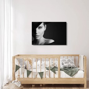 Tablou - Portretul femeii cu pălărie (90x60 cm)