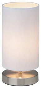 Brilliant - Lampă de masă CLARIE 1xE14/40W/230V crom mat/alb