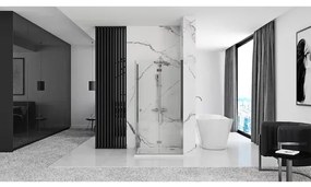 Cabina de dus dreptunghiulara cu usi pliabile Rea Fold N2 modulara 110x120 crom
