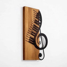 Accesoriu decorativ de perete din lemn Musical 1