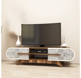 Masă TV/Dulap Mekebu 3 (Nuc + crem) . 1095588