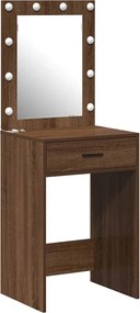 vidaXL Masă de Machiaj Stejar închis 50 x 41 x 135 cm Lemn compozit
