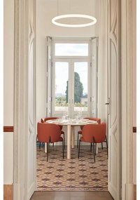 Set de scaune de sufragerie roșu 2 buc. tapițat Mogi – Teulat