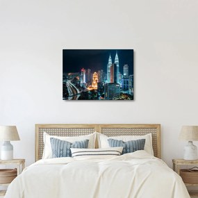 Tablou - Noaptea în Kuala Lumpur (70x50 cm)
