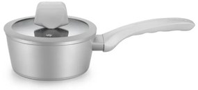 Set oale si tigai Royalty Line T010-Silver, Aluminiu, 10 piese, Acoperire marmura, Argintiu