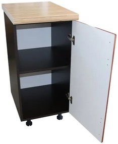 Corp inferior cu 1 Usa Dreapta Zebra, Wenge/MDF Cedru Mustata, blat Artar 40 x 85 x 60