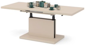 Mazzoni ASTON Bej [Super Mat / Anti-fingerprint] - MĂSUȚĂ EXTENSIBILĂ MODERNĂ MĂSUȚĂ DE CAFEA CAȘMIR