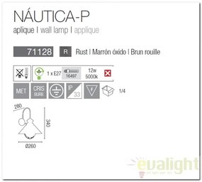 Aplica de perete exterior IP33 Nautica-P 71128