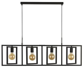 Lustra design industrial cu 4 surse de lumina Plaza