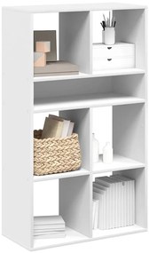 vidaXL Bibliotecă, alb, 66x31x112 cm, lemn prelucrat