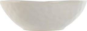Bol shabby emailat galben din ceramică cu finisaj lucios – "Floralis"