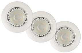 Lucide 11001/15/31 - SET 3x Lampa incastrata LED FOCUS 1xGU10/5W/230V alba