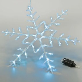 NEXOS Decorațiune LED de Crăciun, fulg de zăpadă, 42 LED-uri
