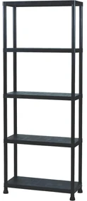Raft din plastic cu 5 niveluri, 60 x 30 x 181 cm, 5 etaje