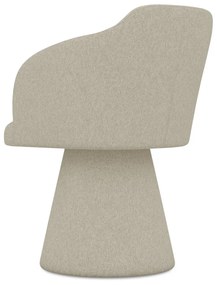 Scaun de sufragerie bej tapițat Kanoa – Makamii