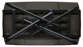 Masa ceramica extensibila Sahara Noir 140 x 90 x 75 cm
