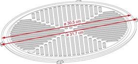 Plită grill din fontă EVER - GRILL FLEX pentru grătare NEVADA, FLORIDA