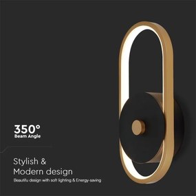 Aplică LED de exterior LED/15W/230V IP54 3000K alamă