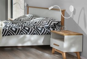 Aplica LED cu brat directionabil NOGAT alba