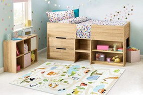 BAMBINO 1165 covor lavabil Grădină zoologică pentru copii anti-alunecare bej - SECUNDAR-COTATI PRODUSUL