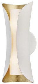 Aplica de perete design modern JOSIE alb/foita aurie