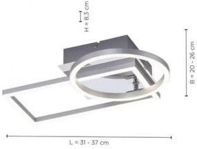 Plafonieră LED IVEN LED/18W/230V Leuchten Direkt 14031-55