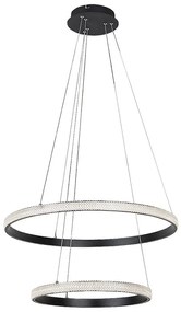 Lustra suspendata cu 2 inele LED Grete 60cm