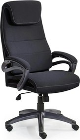 Scaun birou SIDNEY, negru, stofa, 65x70x117/125 cm