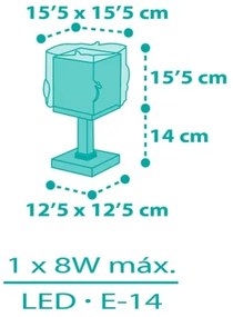 Dalber 63441N - Lampă de noptieră LED pentru copii MERMAIDS 1xG4/4W/230V multicoloră