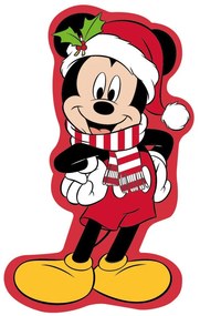 Disney Mickey Pernă decorativă 3D de Crăciun, 35 cm Catifea