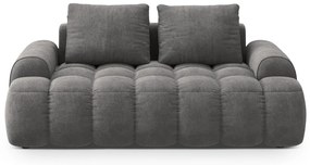 Canapea gri cu tapițerie din catifea 175 cm Linz – Cosmopolitan Design