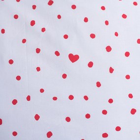 Lenjerie de pat din bumbac pentru copii MICKEY & MINNIE LOVE alb Dimensiune lenjerie de pat: 70 x 90 cm | 140 x 200 cm