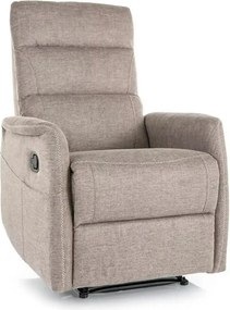 Fotoliu recliner SOLON M, stofa clasica bej - Brego 34, 74x86/162x106