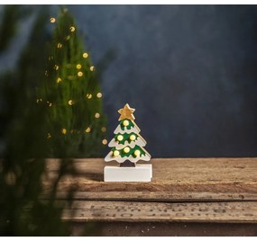 Decorațiune luminoasă albă/verde de Crăciun Freddy – Star Trading