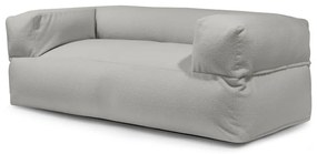 Fotoliu bean bag gri deschis cu tapițerie din țesătură bouclé Sofa MooG – SLOWDOWN