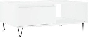 vidaXL Masă de cafea, alb, 90x60x35 cm, lemn compozit