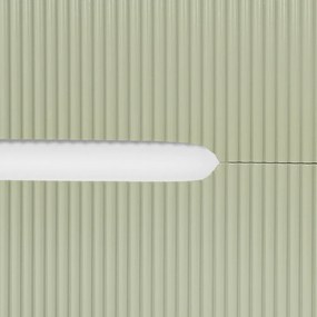 Trent Mobilier de baie 80 cm lavoar ceramic (2 sertare) cu oglindă 60x80 cm alb-verde