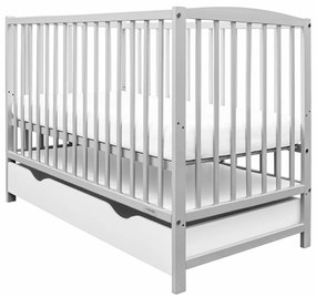 New Baby Pătuț Lilly cu sertar, gri
