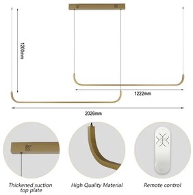 Lustră LED dimabilă pe cablu Immax NEO 07228L PATTINI LED/53W/230V Tuya + telecomandă
