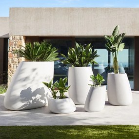 Ghiveci plante, flori design decorativ modern pentru amenajari interioare si exterioare, STONE PLANTER 55012R Vondom