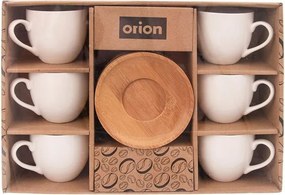 Orion Set de 6 ceşti cu suport BAMBUS 110 ml