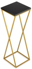 Suport pentru flori LOFT 70x24 cm auriu/negru