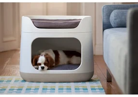 Pat pentru pisici și câini Curver Bunkbed, bej
