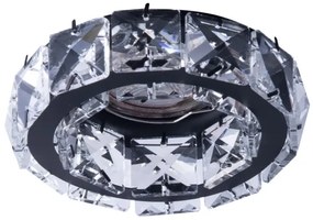 Plafonieră încastrată ESTER 1xGU10/50W/230V neagră rotundă Azzardo AZ4175