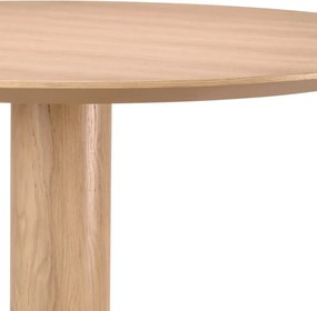 Masa rounda design LUX Astro 132cm, Natural oak