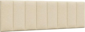 vidaXL Pernă pentru tăblie de pat, Hanko, crem, 160 cm, material textil