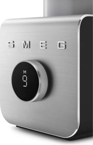 Blender Smeg Collezione BLC02BLMEU, 1400 W, 1,5 l, 22 000 rpm, 5 programe, 9 viteze, Măcinare gheață, Oțel inoxidabil, Negru/Inox