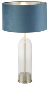 Veioza/Lampa de masa design decorativ Oxford nickel/teal